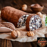 SALAME DE CHOCOLATE COM NOZES